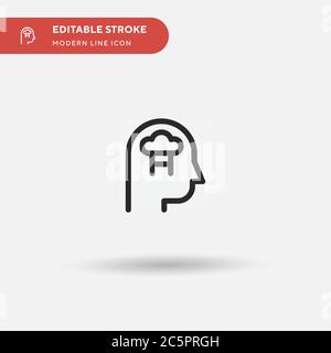 Dream Simple vector icon. Illustration symbol design template for web mobile UI element. Perfect color modern pictogram on editable stroke. Dream icons for your business project Stock Vector