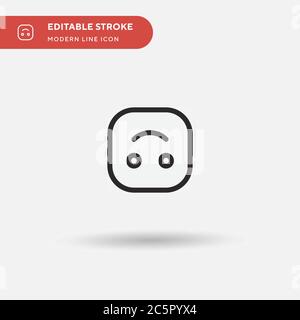 Upside Down Simple vector icon. Illustration symbol design template for web mobile UI element. Perfect color modern pictogram on editable stroke. Upside Down icons for your business project Stock Vector