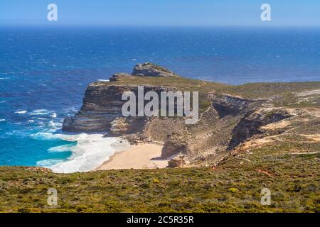 The rugged coastline along South Africa's Cape Peninsula Stock Photo