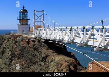 Point Bonita Lighthouse,Golden Gate National Recreation Area,Marin County,California,USA Stock Photo