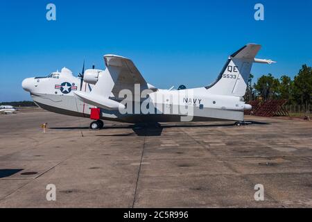 Martin P5M Marlin at the Naval Air Museum in Pensacola, Florida - home of the Blue Angels. Stock Photo