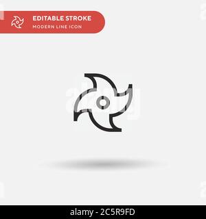 Cyclone Simple vector icon. Illustration symbol design template for web mobile UI element. Perfect color modern pictogram on editable stroke. Cyclone icons for your business project Stock Vector