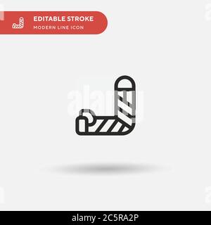 Bandage Simple vector icon. Illustration symbol design template for web mobile UI element. Perfect color modern pictogram on editable stroke. Bandage icons for your business project Stock Vector