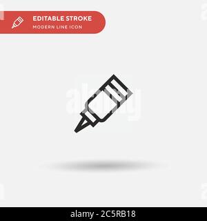 Mustard Simple vector icon. Illustration symbol design template for web mobile UI element. Perfect color modern pictogram on editable stroke. Mustard icons for your business project Stock Vector