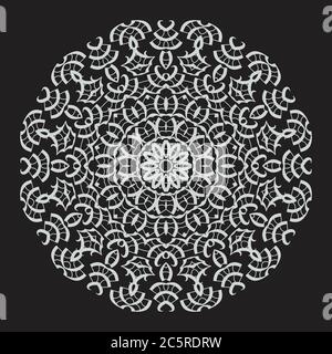 A mandala is a geometric configuration of symbols. Stock Vector