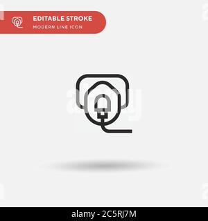 Oxygen Mask Simple vector icon. Illustration symbol design template for web mobile UI element. Perfect color modern pictogram on editable stroke. Oxygen Mask icons for your business project Stock Vector