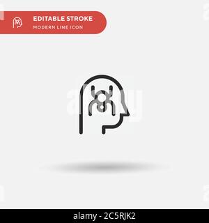 Phobia Simple vector icon. Illustration symbol design template for web mobile UI element. Perfect color modern pictogram on editable stroke. Phobia icons for your business project Stock Vector