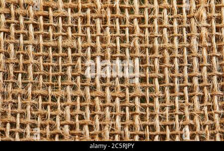 Brown sackcloth Or the background of a natural brown cloth. Stock Photo