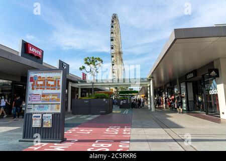 Inside of Mitsui Outlet Park Taichung Stock Photo