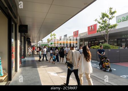 Inside of Mitsui Outlet Park Taichung Stock Photo