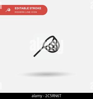 Net Simple vector icon. Illustration symbol design template for web mobile UI element. Perfect color modern pictogram on editable stroke. Net icons for your business project Stock Vector