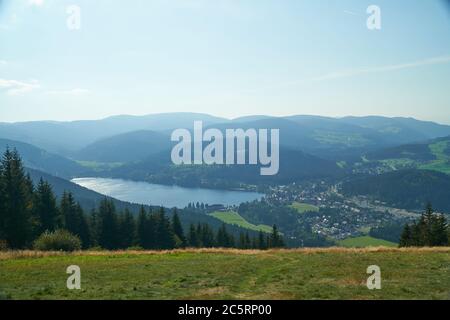 View on Titisee from Hochfirst mountain Stock Photo