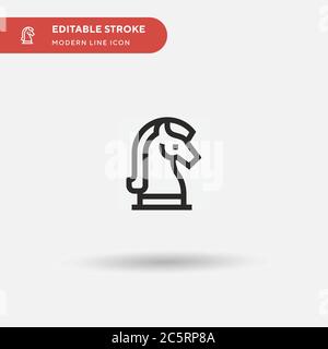 Strategy Simple vector icon. Illustration symbol design template for web mobile UI element. Perfect color modern pictogram on editable stroke. Strategy icons for your business project Stock Vector