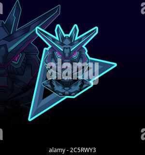 mecha esport vector graphic design illustration Stock Vector