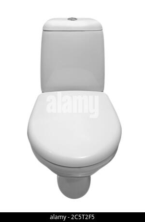White ceramic toilet isolated on a white background. Clipping path.