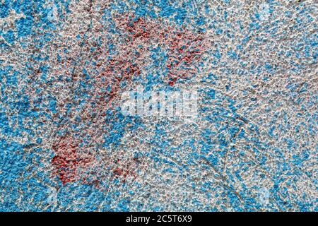 Bluish Old Weathered Concrete Decay Wall Texture Useful For Background Image Stock Photo