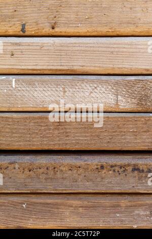 Old Weathered Horizontal Wooden Planks Stock Photo