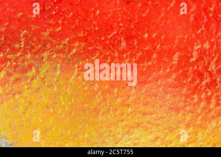 Orange / Yellow Painted Concrete Wall Texture Stock Photo