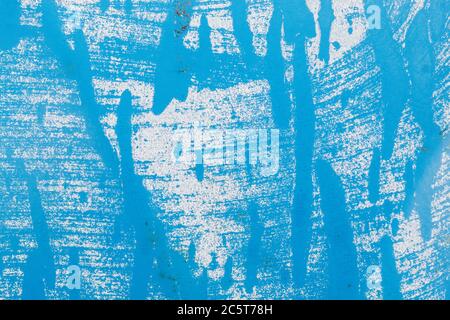 Bluish Old Weathered Concrete Decay Wall Texture Useful For Background Image Stock Photo