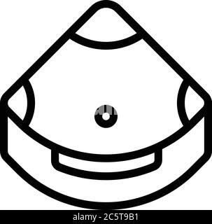 Jacuzzi tub icon, outline style Stock Vector