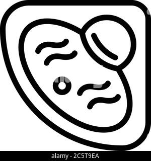 Jacuzzi icon, outline style Stock Vector