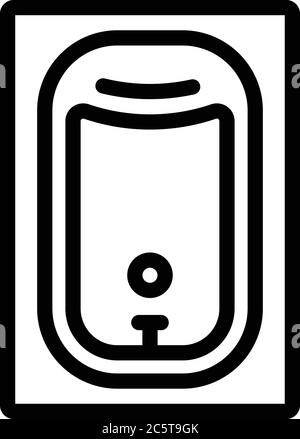 Bathtub disinfection icon. Outline bathtub disinfection vector icon ...