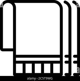 Wall insulation icon, outline style Stock Vector
