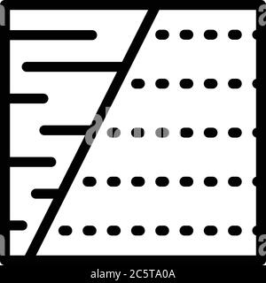 Soundproof foam icon, outline style Stock Vector
