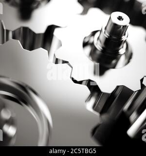 Gears cogwheel. 3d rendering illustraton Stock Photo