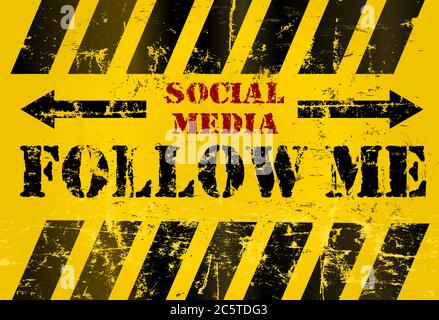 social media concept vector art illustration, sign, symbol,design element, or communication concept Stock Vector
