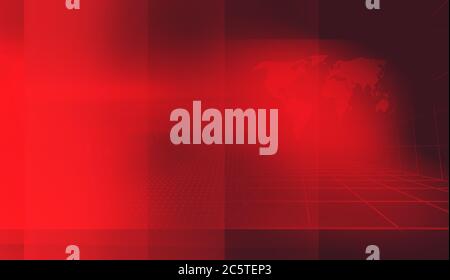 Graphical studio news red theme background with digital binary code ...