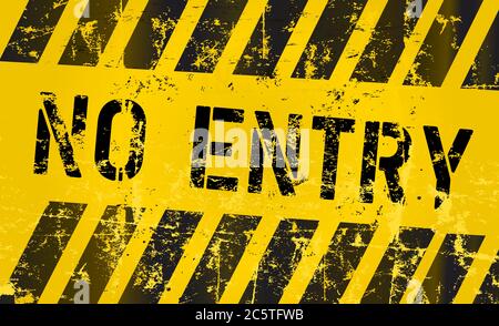No entry sign, vector Illustration Stock Vector