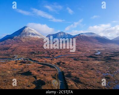 Views of the Cuillins on the Isle of Skye Stock Photo