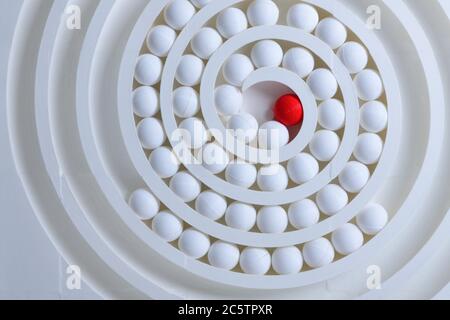 3D printed art - spiral Stock Photo