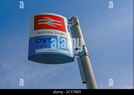 The south-London town of Bromley in Kent on a summer’s day. Image shows ...