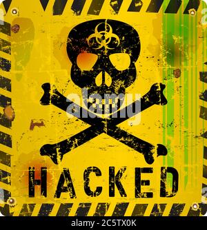 Computer Virus Warning Sign Coluring Virus alert sign, vector illustration symbol Stock Vector Image & Art ...