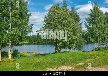 Kalevala,  administrative center of Kalevalsky District in the Republic of Karelia, Russia. Stock Photo