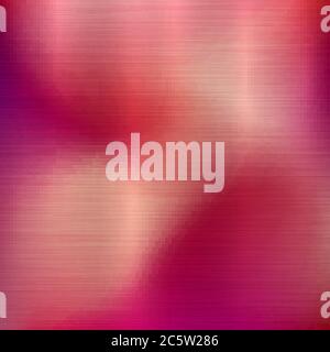 Metal abstract red colorful gradient technology background with polished, brushed texture Stock Vector