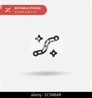 Wristband Simple vector icon. Illustration symbol design template for web mobile UI element. Perfect color modern pictogram on editable stroke. Wristband icons for your business project Stock Vector