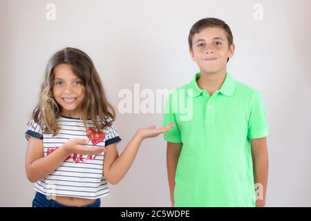 Two smiling friends having fun Stock Photo