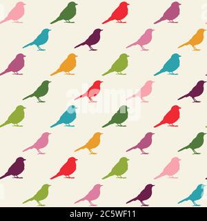 Birds seamless pattern Stock Vector
