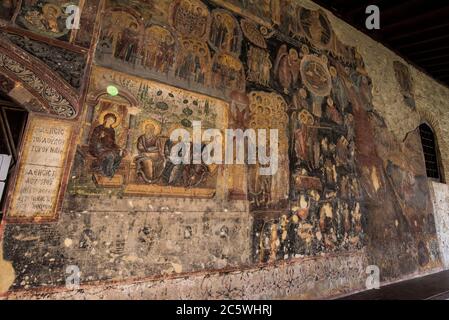 The Medieval Orthodox Rozhen Monastery near Melnik, Bulgaria. Nativity of the Mother of God church Stock Photo