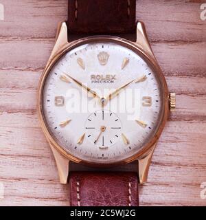 Rolex precision hot sale vintage gold