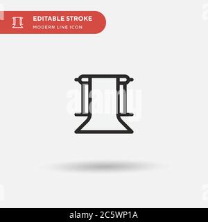 Background Simple vector icon. Illustration symbol design template for web mobile UI element. Perfect color modern pictogram on editable stroke. Backg Stock Vector