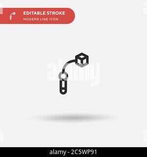 Pick Up Simple vector icon. Illustration symbol design template for web mobile UI element. Perfect color modern pictogram on editable stroke. Pick Up Stock Vector