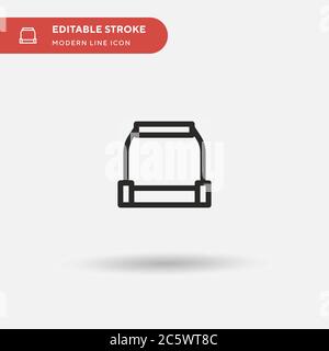 Platform Simple vector icon. Illustration symbol design template for web mobile UI element. Perfect color modern pictogram on editable stroke. Platfor Stock Vector