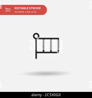 Italy Simple vector icon. Illustration symbol design template for web mobile UI element. Perfect color modern pictogram on editable stroke. Italy icon Stock Vector