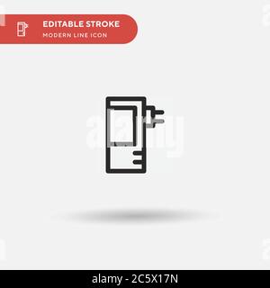 Charger Simple vector icon. Illustration symbol design template for web mobile UI element. Perfect color modern pictogram on editable stroke. Charger Stock Vector
