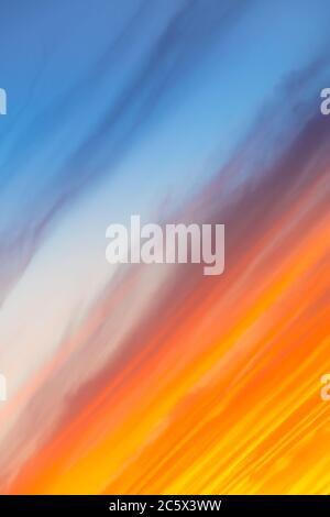 Yellow, orange and blue gradient abstract vertical background Stock Photo
