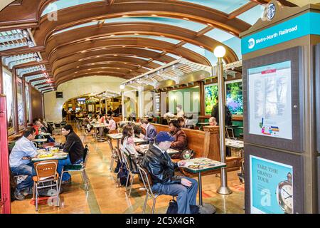 New York City,NYC NY Manhattan,Midtown,42nd Street,Grand Central Station,train terminal,food court plaza,man men male adult adults,woman female women, Stock Photo